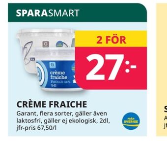 Tempo Garant crème fraiche erbjuda