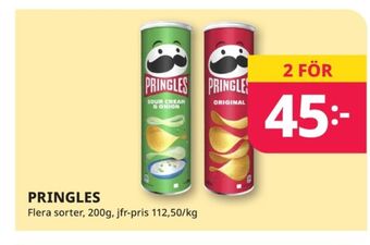Tempo Pringles chips erbjuda