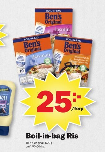 Pekås Boil-in-bag Ris erbjuda