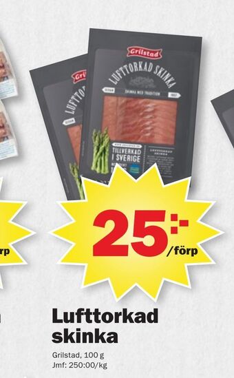 Pekås Lufttorkad skinka erbjuda