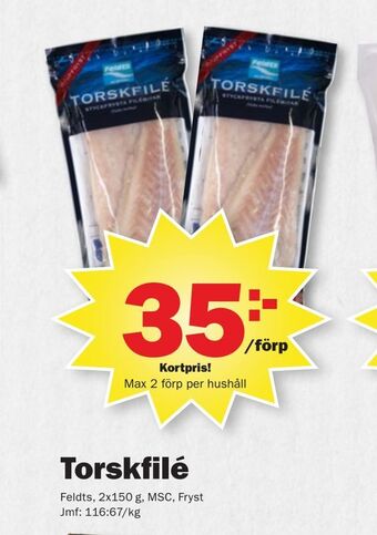Pekås Torskfilé erbjuda