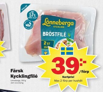 Pekås Färsk Kycklingfilé erbjuda