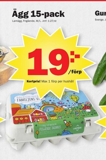 Pekås Ägg 15-pack erbjuda
