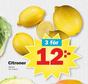 Pekås Citroner erbjuda