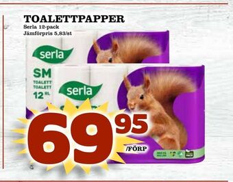 Prisma Mat Toalettpapper erbjuda