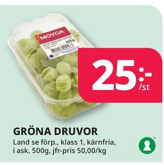 Tempo Gröna druvor erbjuda