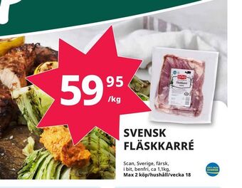 Tempo Svensk fläskkarré erbjuda