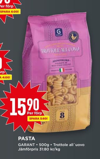 Willys Pasta erbjuda