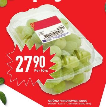 Willys Hemma Gröna vindruvor 500g erbjuda
