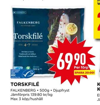 Willys Torskfilé erbjuda