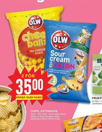Willys Hemma Chips, ostsnacks erbjuda