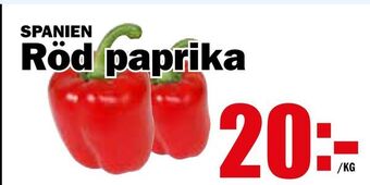 Matdax Röd paprika erbjuda
