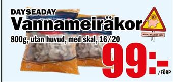 Matdax Vannameiräkor erbjuda