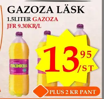 Matmixen Gazoza läsk erbjuda