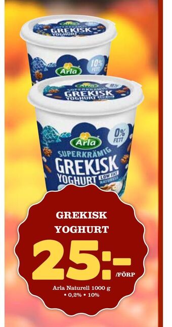 Nya Pulsen Grekisk yoghurt erbjuda