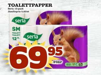 Nya Pulsen Toalettpapper erbjuda