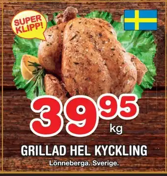 Nya Pulsen Grillad hel kyckling erbjuda