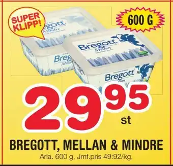 Nya Pulsen Bregott, mellan & mindre erbjuda