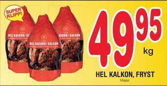 Hel kalkon, fryst