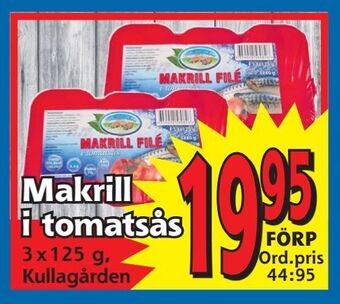 Supergrossen Makrill i tomatsås erbjuda