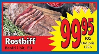 Supergrossen Rostbiff erbjuda