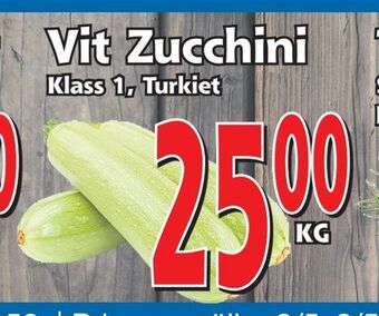 Supergrossen Vit Zucchini erbjuda