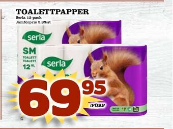 Supergrossen Toalettpapper erbjuda