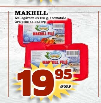 Supergrossen Makrill erbjuda