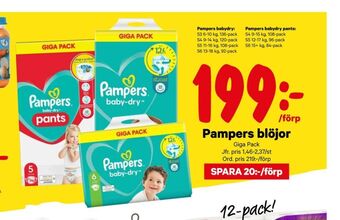 City Gross Baby dry blöjor erbjuda