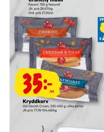 City Gross Gøl kryddkorv erbjuda