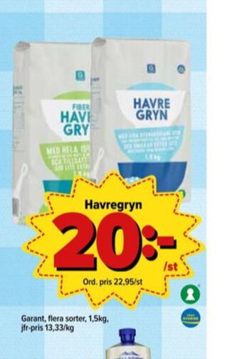Östenssons Garant havregryn erbjuda