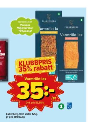 Östenssons Falkenberg seafood lax erbjuda