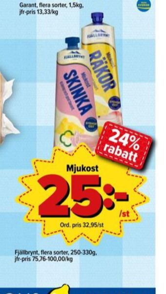 Östenssons Fjällbrynt mjukost erbjuda