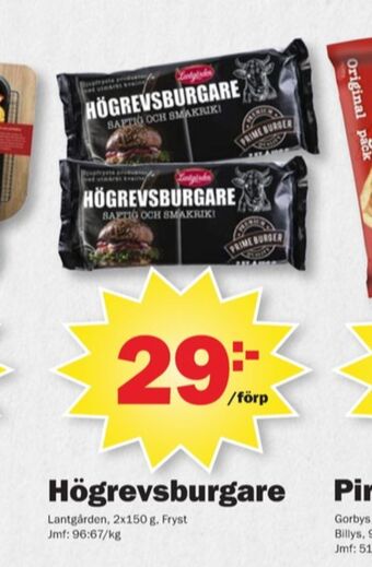 Pekås Lantgården hamburgare erbjuda