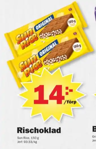 Sun rice chokladkaka
