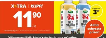 Coop Extra Arla yoghurt erbjuda