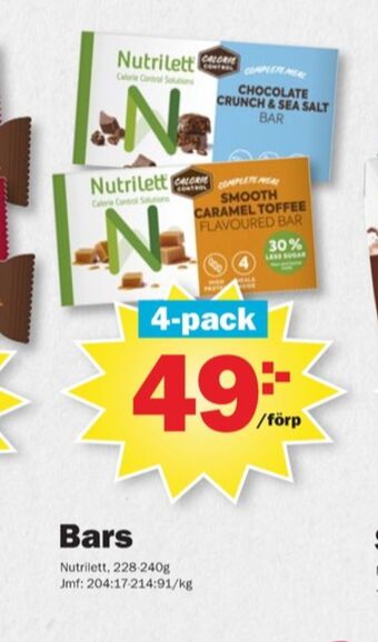 Pekås Nutrilett bar erbjuda
