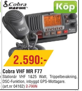 Erlandsons Brygga Cobra VHF MR F77 erbjuda