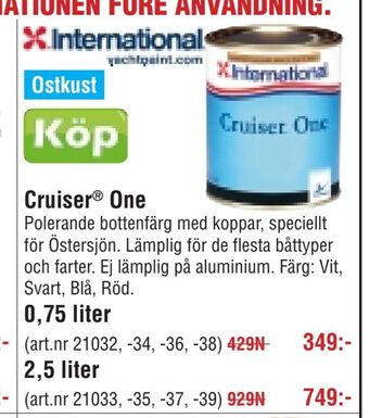 Erlandsons Brygga Cruiser ® One erbjuda