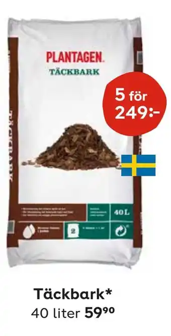 Plantagen Täckbark erbjuda
