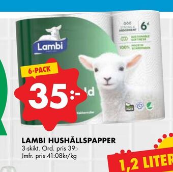 ÖoB Lambi hushållspapper erbjuda