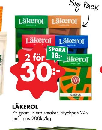 ÖoB Läkerol erbjuda
