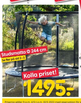 Rusta Adrenalin studsmatta/trampolin erbjuda