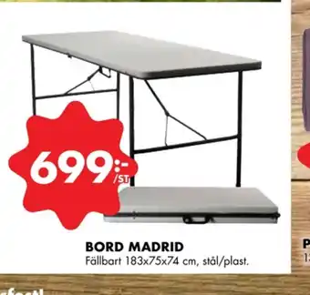 ÖoB Sensodyne campingbord erbjuda