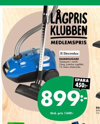 ÖoB Electrolux dammsugare erbjuda