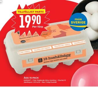 Willys Hemma ÄGG 15-PACK erbjuda