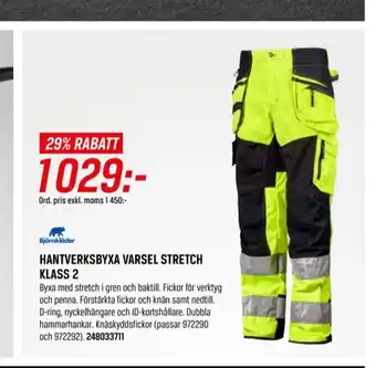 Tools Björnkläder arbetsbyxor erbjuda
