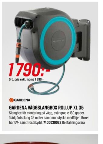 Tools Gardena slangupprullare erbjuda