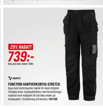 Tools Gesto arbetsbyxor erbjuda