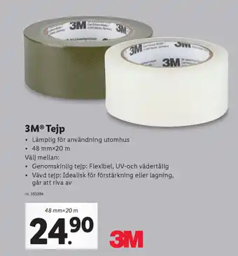 Lidl 3M tejp 48mmx20m erbjuda